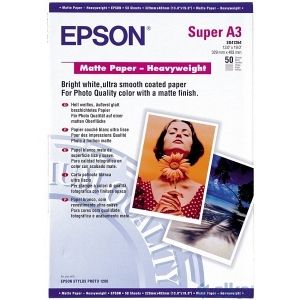 Epson InkJet Matte Paper-Heavyweight 167g A3+50Bl. C13S041264
