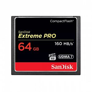 SanDisk Compact Flash Extreme Pro 64GB, Schreiben/Lesen bis zu 160MB/sec