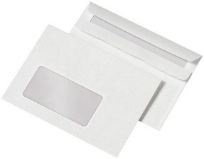 Briefumschläge DIN Lang, selbstklebend,mit Fenster Großpackung, Inhalt: 1.000 Briefumschläge