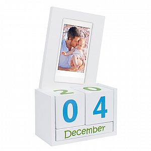 Fuji Instax Würfel-Kalender MINI Dauerkalender aus Holz