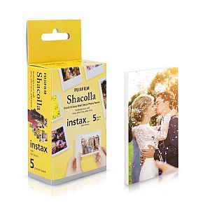 Fuji Shacolla Box für Instax Mini Bilder 5 selbstklebende Tafeln in der Box