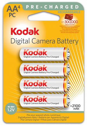 Kodak "pre-charged" Mignon KAAPDC-4 Akku 2100 mAh CAT 394 4691