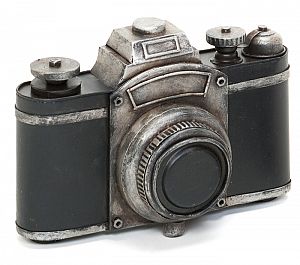 KPH Spezialrahmen "Kamera Antik" metall-schwarz 17,5x8x12cm, 1717