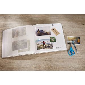 Walther Designalbum "Season" 30x30cm, blau Buchalbum, 100 weiße Seiten, FA-363-L