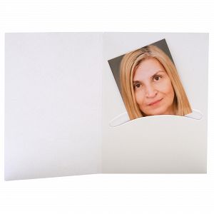 Passmappen Profi - Line bis 4,5x6cm weiß matt Offsetkarton 100 Stück