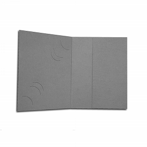 Passmappen für 3 Formate Büttenkarton grau 35x45mm, 40x55mm und 60x80mm 100 Stück