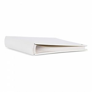 Henzo Buchalbum "Lonzo" 28x30,5cm weiß 1107102, 70 weiße Seiten, hochwertige Lederoptik