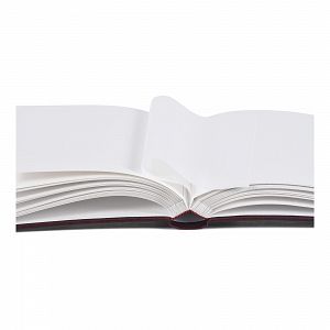 Henzo Buchalbum "Lonzo" 28x30,5cm weinrot 1107109, 70 weiße Seiten, hochwertige Lederoptik
