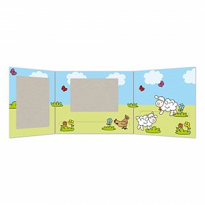 Mappen für Kinderfotografie "Farm" 25 Stück 2x13x18 Bilder und Einsteckfach für Sticker etc.