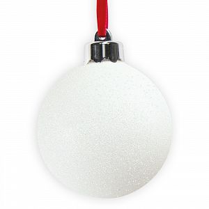 ZEP Weihnachtskugel "Photo Snowflake" weiß für Foto ca. Durchmesser 7,5 cm, SF105WH