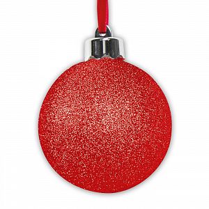 ZEP Weihnachtskugel "Photo Snowflake" rot für Foto ca. Durchmesser 7,5 cm, SF105V