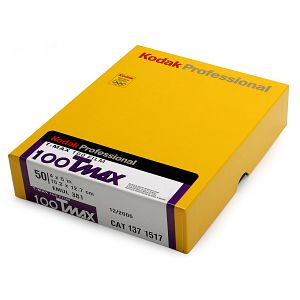 Kodak T-Max 100 10,2cmx12,7cm/50 Blatt (4x5") CAT 137 1517