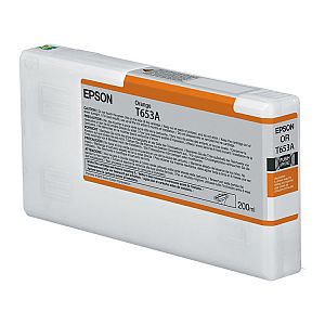 Epson Tinte orange für Pro 4900 (200ml) "KL" C13T653A00  Verfall 03/2018