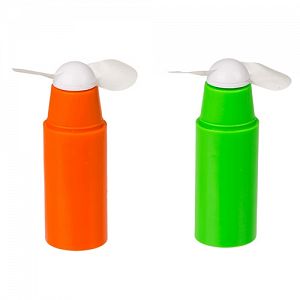 Mini-Ventilator mit Deckel, ca. 10cm lang farbig sortiert, benötigt 2x AAA (Micro) Batterien