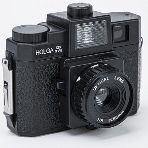 Holga 120GCFN Mittelformatkamera mit Blitz schwarz 