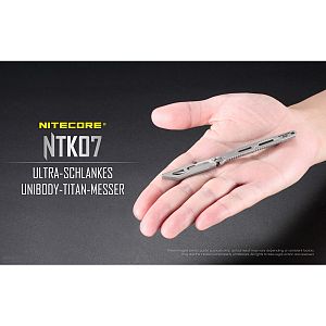 Nitecore Titan-Taschenmesser NTK07 aus TC4 Titan