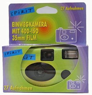 Einmalkamera mit Blitz 400 ASA 27 Aufnahmen 