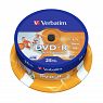 Verbatim DVD-R 4,7GB 16x Speed, white printable 25er Spindel (43538)