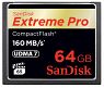 SanDisk Compact Flash Extreme Pro CF 64GB "neu" Schreiben/Lesen bis zu 160MB/sec