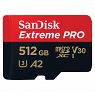 SanDisk Extreme Pro micro SDXC 512 GB 200MB/s UHS-1, U3, V30, A2, C10, inkl. SD-Adapter