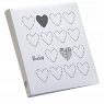 KPH Babyalbum "Light Hearts" weiß-grau 29x32cm 60 weiße Seiten, FA-983