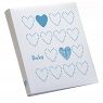 KPH Babyalbum "Light Hearts" weiß-hellblau 29x32cm 60 weiße Seiten, FA-983