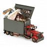 KPH Spezialrahmen "Truck" rot-grau, 36x12x16cm, Aufbewahrungsbox und Doppelrahmen, 1621
