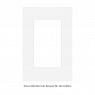 Schrägschnitt-Passepartout  9x13cm>13x18cm weiß 