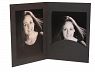 Portraitmappen 15x20cm/50 Blatt Leinenkarton schwarz
