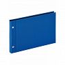 Walther Schraubalbum Lino, blau, 19x27,5cm mit schwarzen Seiten, SBL-233-L