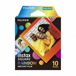 Fujifilm Instax Square Film, Rainbow, 1x10 Blatt 